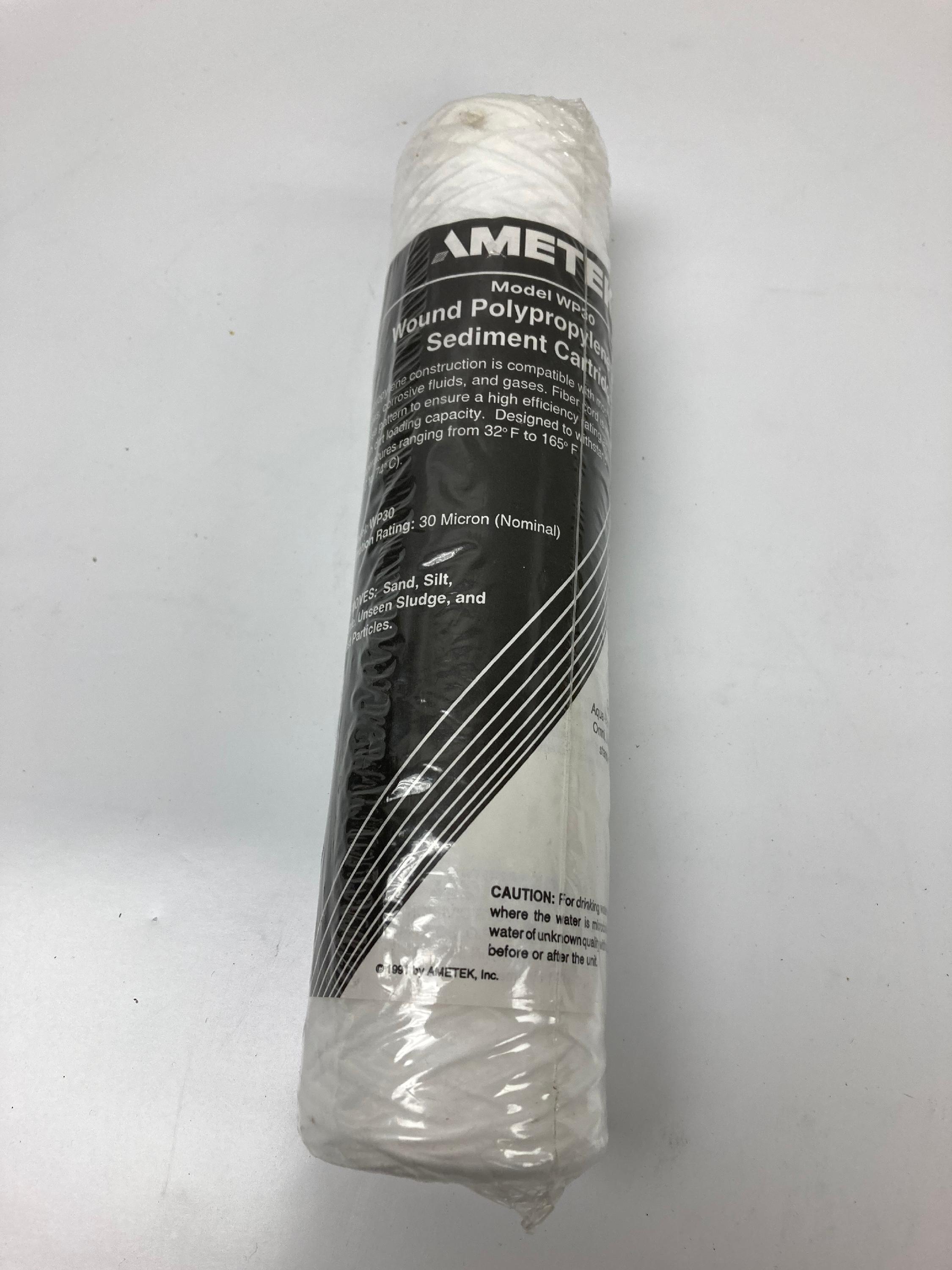 Ametek WP30 Wound Polypropylene Fiber Sediment Cartidge - Electronic ...