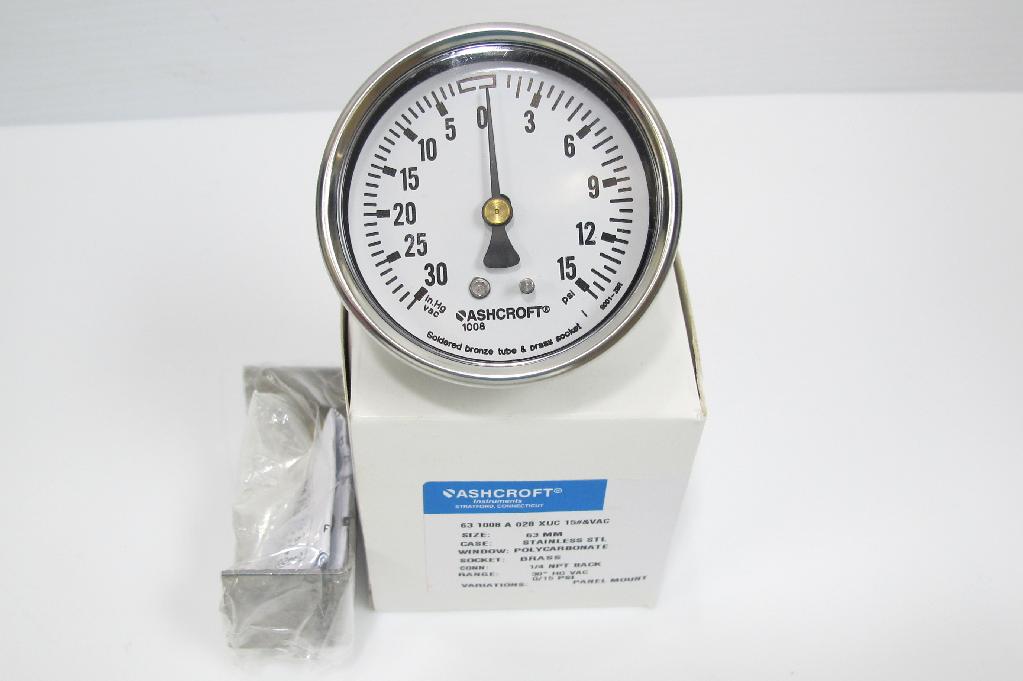 Ashcroft 1008 Vacuumpressure Gauge Industrial Equipment Lab