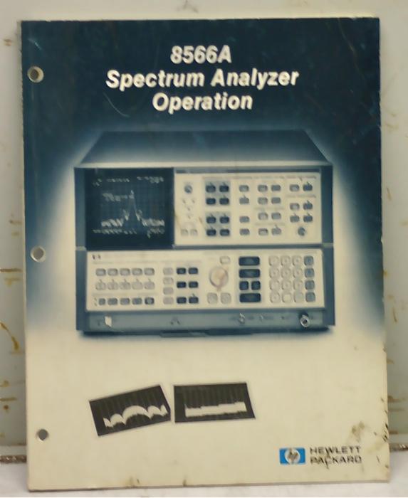 HP 8566A Spec-A Operating Manual - Manuals - BMI Surplus