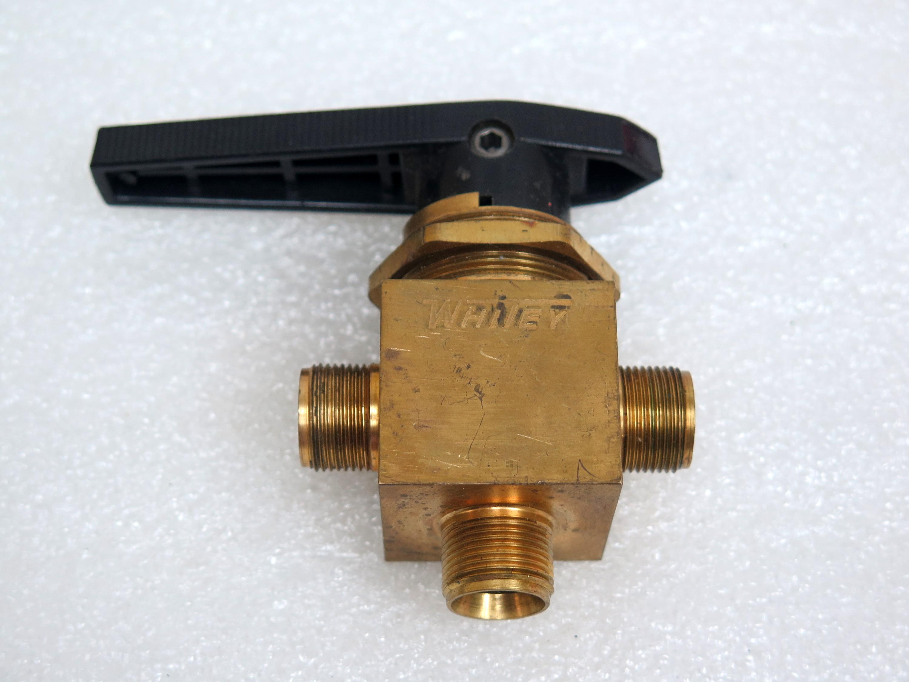 Swagelok B-45XS8 Brass 40 Series 3-Way Ball Valve - Lab Accessories ...